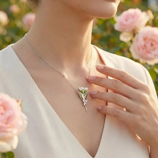 BloomKeeps™ – Draagbare Bloemen Herinneringsketting